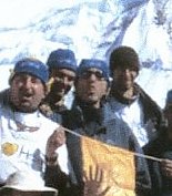 George and Clive with the other trekkers